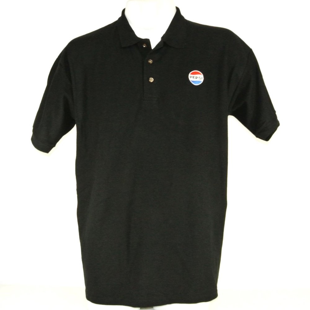 PEPSI Employee Uniform Polo Shirt Black NEW Size XL